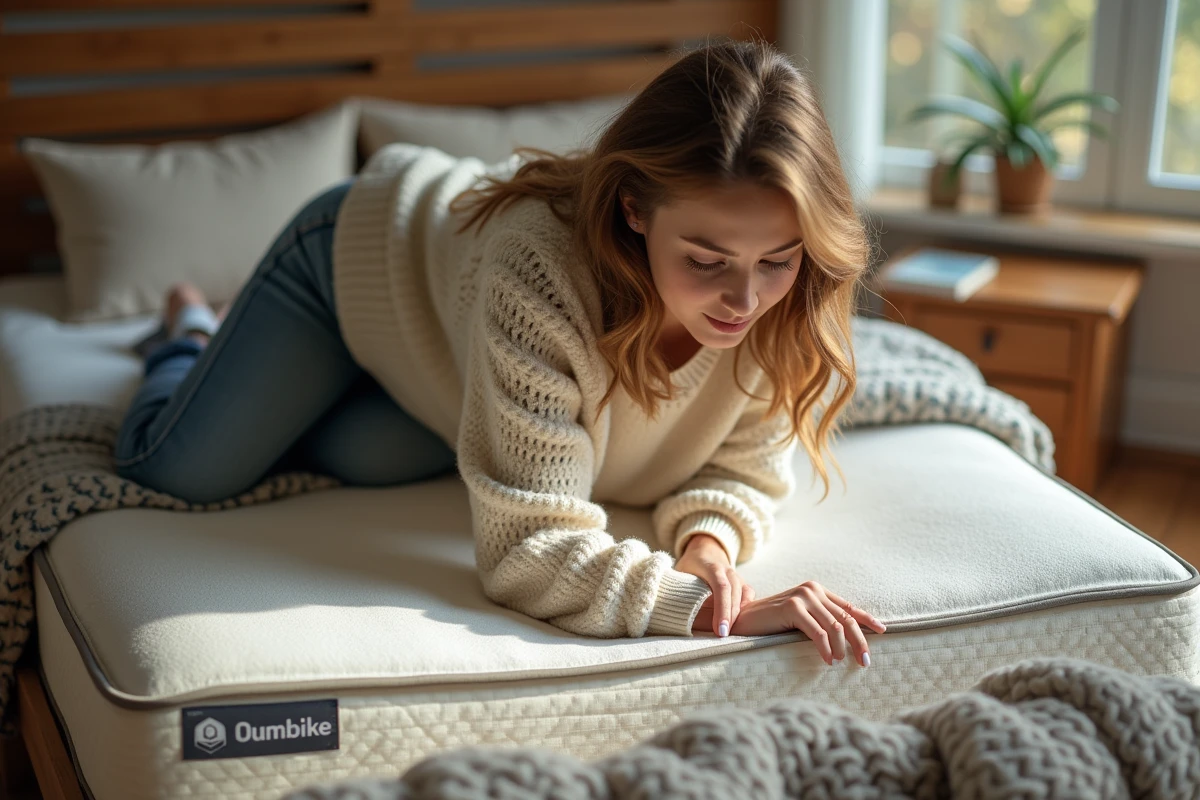 Jeune femme vérifie l