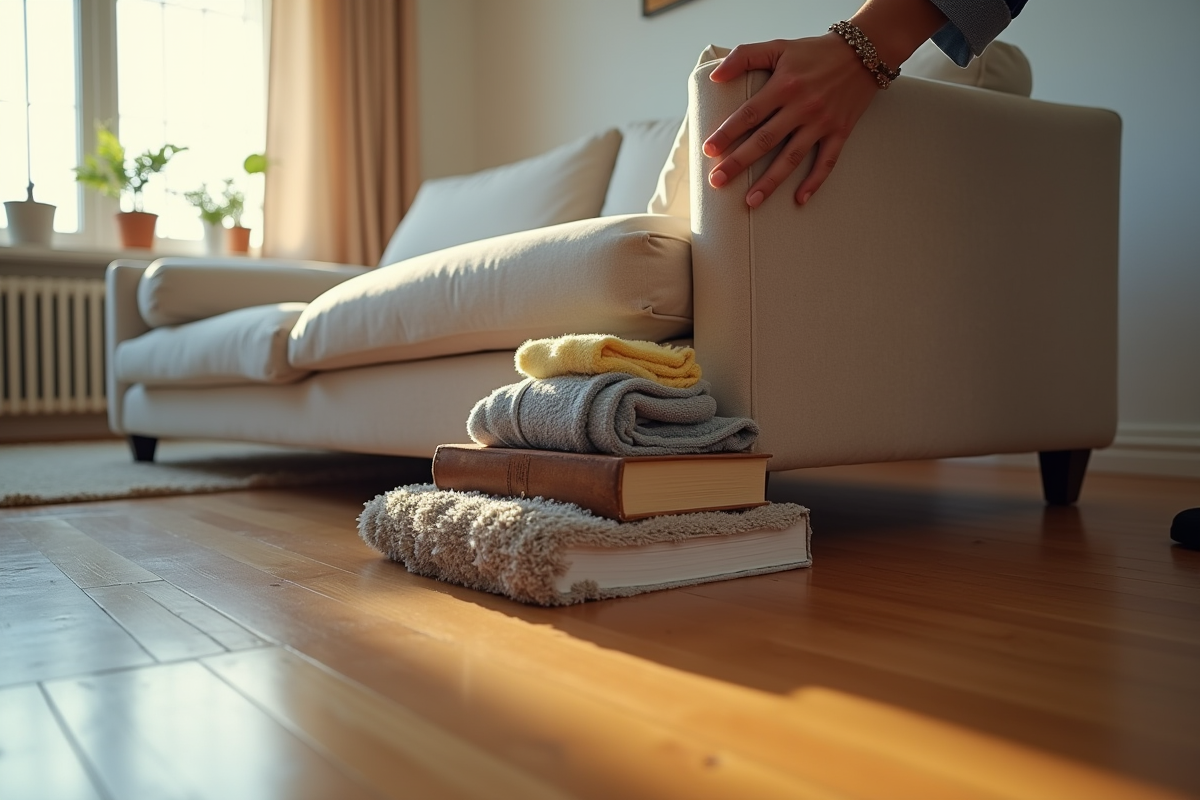 Rampe maison pour déplacer un canapé dans un appartement